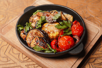 baked vegetables in a bowl