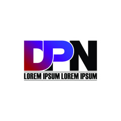DPN letter monogram logo design vector