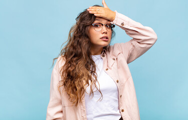  panicking over a forgotten deadline, feeling stressed, having to cover up a mess or mistake
