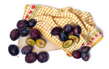 Fresh moyer purple plums