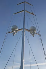 Deurstickers Sailing at Northsea. Waddenzee.. Noordzee. Super sailing yacht. Netherlands. Sailingboat. sail. © A