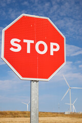 Stop signal and windmills