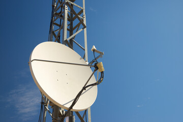 Telecommunications tower view