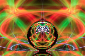 Lightpainting with a ball