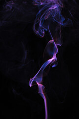 Fototapeta premium Smoke on black background