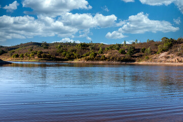 Fototapeta na wymiar Landscape of lake on the Algarve region