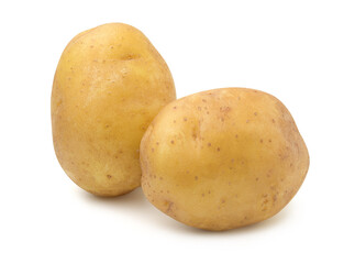 Potatoes isolated on white background,Agricultural products.