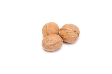 walnuts on a white background. isolate
