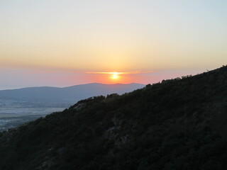 Sunset in the mountains, Gelendzhik, Russia