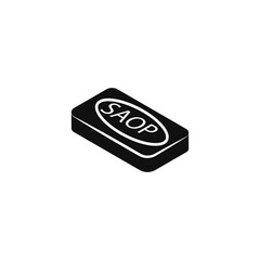 Soap icon for your website, logo, app, UI, product print. soap concept flat Silhouette vector illustration icon. EPS vector file