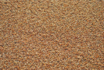Sand on the beach close up