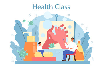 Healthy lifestyle class. Idea of medicine and healthcare education.