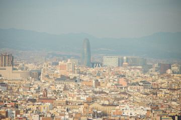 Fototapeta premium The skyline of Barcelona, Spain