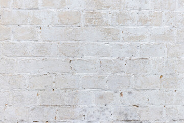 White brick wall background. Old white blocks