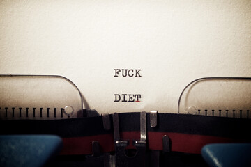 Fuck diet phrase
