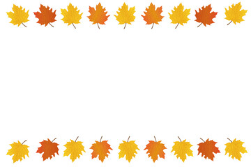 Naklejka na ściany i meble Autumn background. Marketing banners or frame. Vector illustration.
