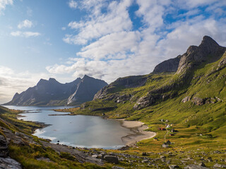 Fototapeta na wymiar Bunesfjorden lofoten, Norway