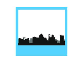 Fototapeta premium Cagliari city skyline in Italy