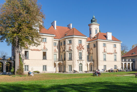 Otwock, Poland &ndash; October 14, 2018. The Bielinski Palace in Otwock Mały (Small Otwock)