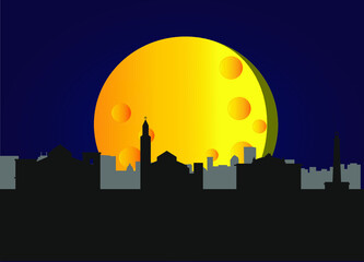 Fototapeta premium bari city skyline in Italy