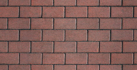 Old red brick wall seamless texture background