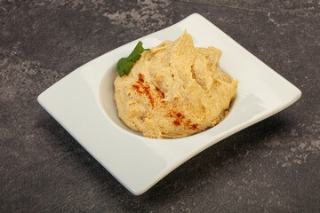 Vegan dietary cusine - humus snack