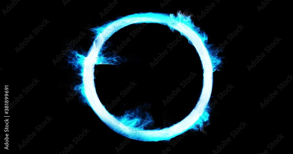 Poster abstract energy ring portal effect. perfect for overlay or logos. energy particle flowing within a r