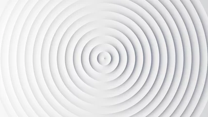 Foto op Canvas Abstract template of white circular waves © cherezoff