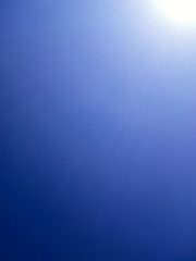 Amazing view of blue clear sky