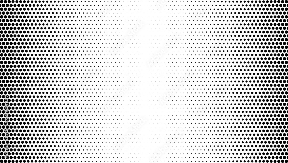Wall mural halftone dotted gradient vector background. abstract minimal spotted texture