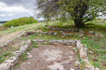 Ancient and prehistoric excavations on the Big Island on a lake near the village of Durankulak, Bulgaria