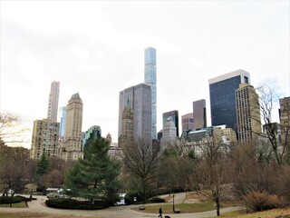 Plaza, New York city panorama from the Central Park