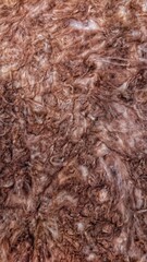 Brown glass wool blanket