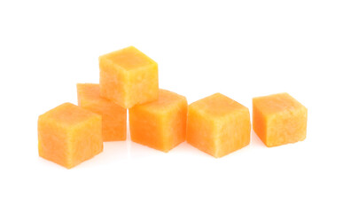 butternut squash isolated on white background