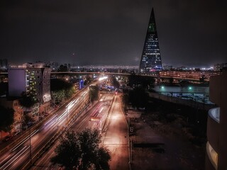 Fototapeta premium night view of the city