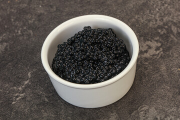 Fototapeta na wymiar Luxury strugeon fish black caviar