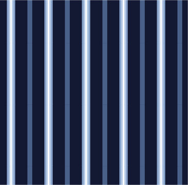 Seamless Blue Stripe Pattern  On White