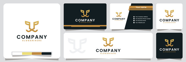 tiger ,simple , elegant , luxury ,golden color, logo design inspiration