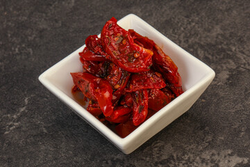 Dried tomato with olive oil