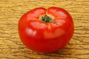 Ripe big juicy red tomato