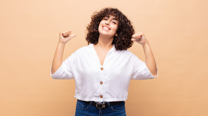  feeling proud, arrogant and confident, looking satisfied and successful, pointing to self