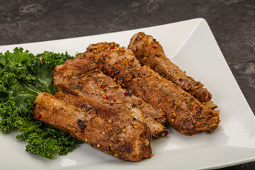 Stewed pork ribs with spices