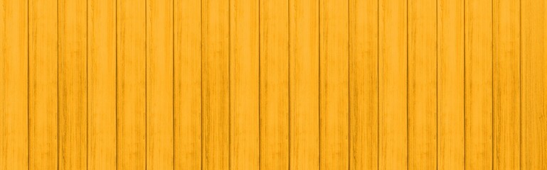 Panorama of Wood plank yellow timber texture and seamless background