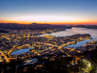 View of Bergen from Mount Floyen