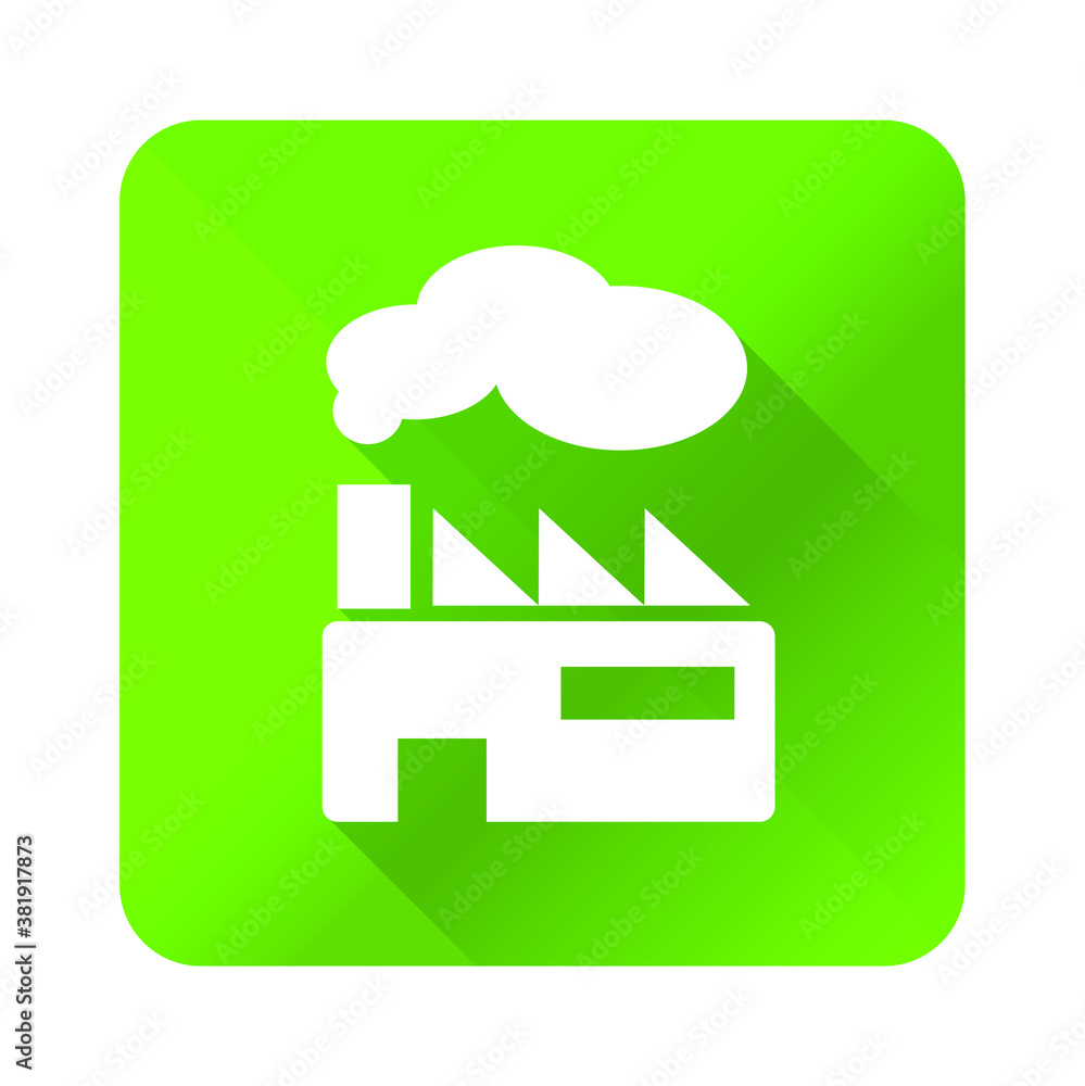 Poster flat universal white icon with shadows on realistic colorful button on background . isolated vector 