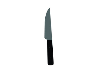 vector illustration of a knife on white background