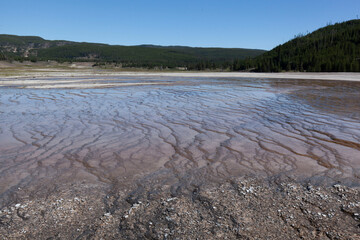 Yellowstone natural spring