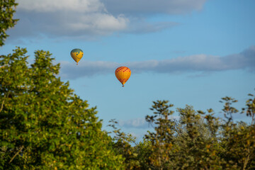 balloons flying over Dordogne