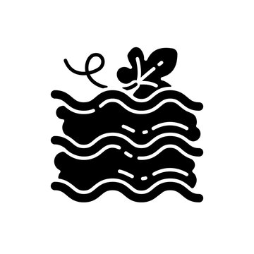 recommend clip art: Pumpkin lasagna black glyph icon. Traditional baked dish with gourd silhouette symbol on white space. Italian restaurant autumn season menu. Homemade vegetarian food. Vector isolated illustration