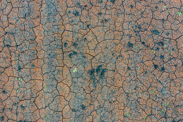 Cracked ground field harvest empty land